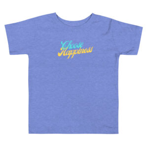 choose happiness toddler short sleeve tee